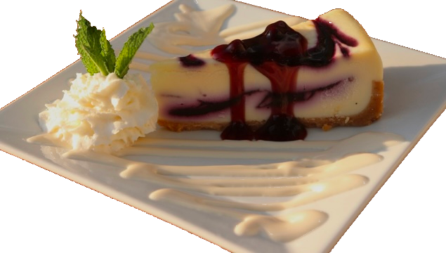 Cheesecake White Chocolate With Blueberry Cobbler